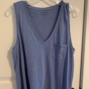 Madewell tank cornflower blue